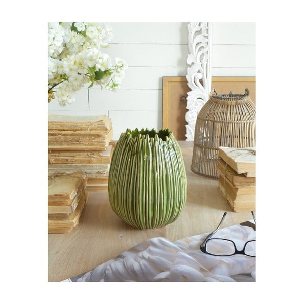 Zelena keramična vaza Orchid Milano Arizona Big Bowl, ⌀ 18 cm