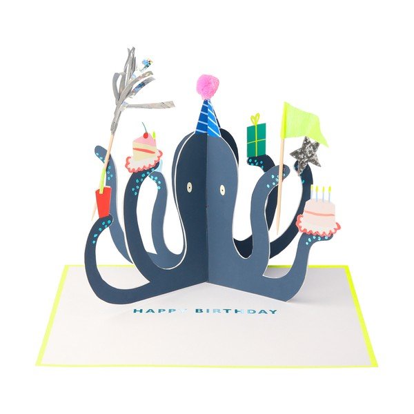 Voščilnica Party Octopus – Meri Meri