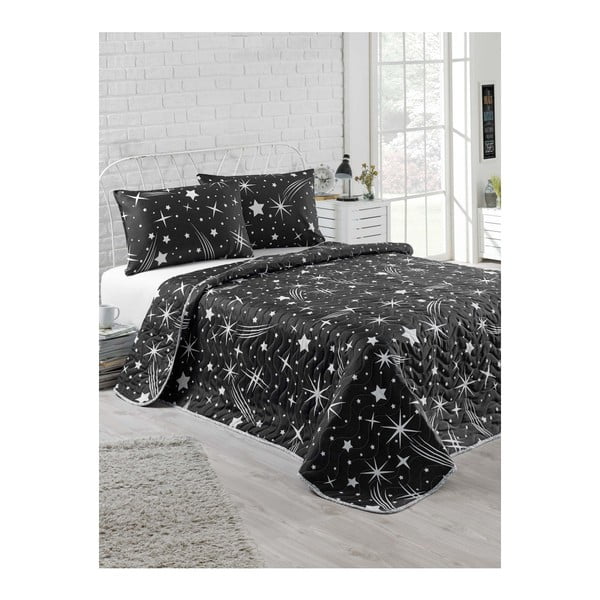Komplet posteljnega pregrinjala in prevleke za vzglavnik Starry Night, 200 x 220 cm