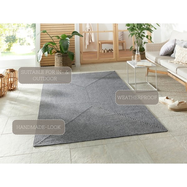 Siva zunanja preproga 170x120 cm - NORTHRUGS-image-4