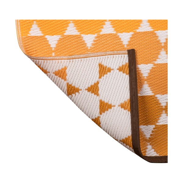 Oranžna zunanja preproga Green Decore Hexagon, 90 x 150 cm-image-3
