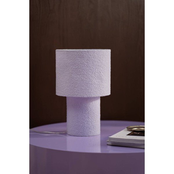 Svetlo vijolična tekstilna namizna svetilka (višina 44 cm) Aubra – Jotex-image-2