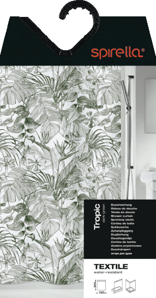 Zavesa za tuš 180x200 cm Tropic – Spirella-image-4