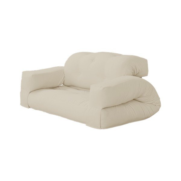 Bež raztegljiva sedežna garnitura 140 cm Hippo - Karup Design