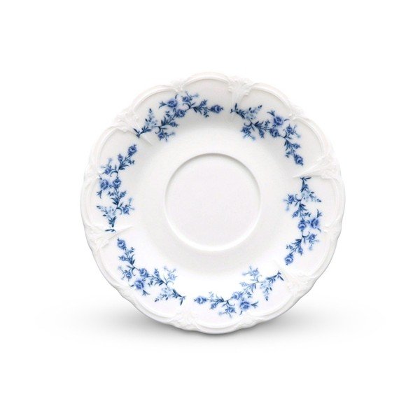 Bel/moder porcelanast čajni krožniček ø 16,5 cm Retro – BonBistro