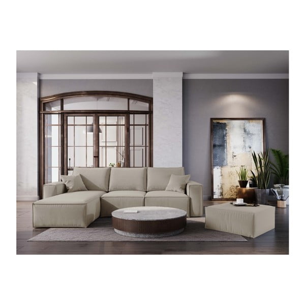 Bež puf Cosmopolitan Design Miami, 65 x 65 cm-image-3