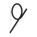 Črn kovinski stenski obešalnik Tuba L – Spinder Design