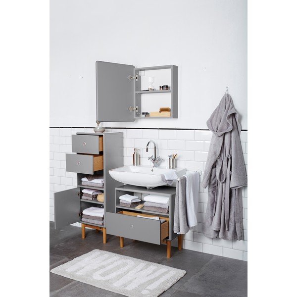 Siva omarica za pod umivalnik 66x45 cm Color Bath – Tom Tailor-image-4