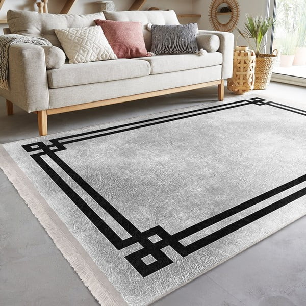 Črno-siva preproga 160x230 cm - Mila Home-image-4