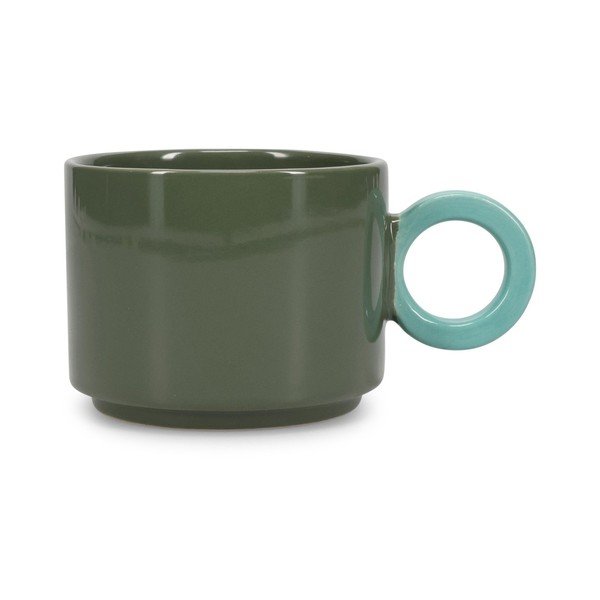 Zelena skodelica iz kamenine 280 ml Lou – ONA