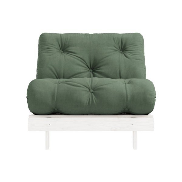 Raztegljiv fotelj Karup Design Roots White/Olive Green-image-1