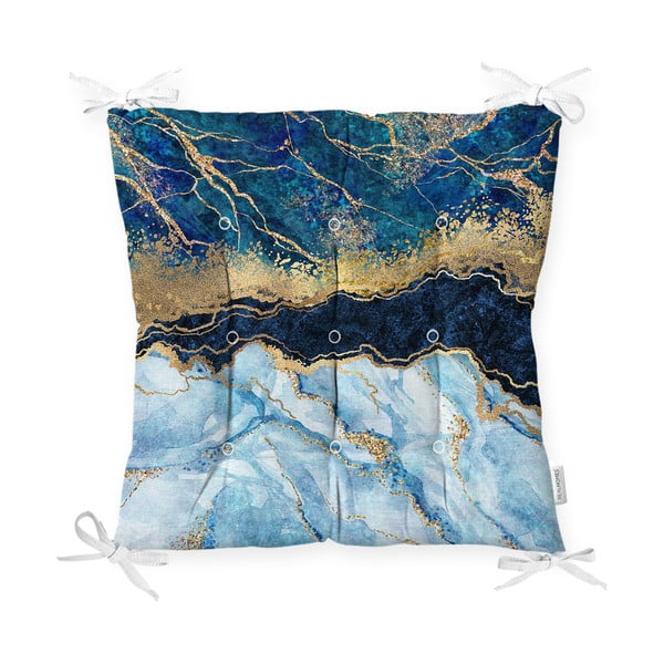 Sedežna blazina Minimalist Cushion Covers Blue Marble, 40 x 40 cm