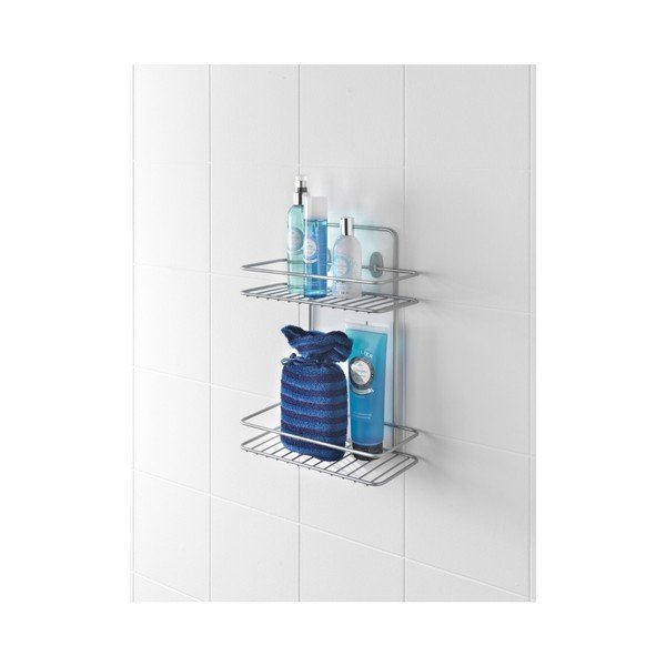 Stenska kotna kopalniška polica z dvema nivojema Metaltex Ref-image-1