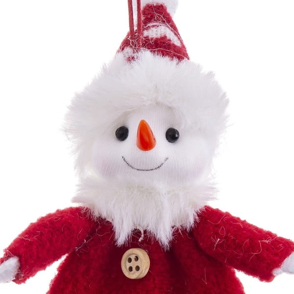 Tekstilni okrasek za jelko 17 cm Snowman – Casa Selección-image-1