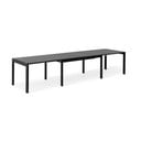 Raztegljiva jedilna miza s črno mizno ploščo 96x160 cm Join by Hammel – Hammel Furniture