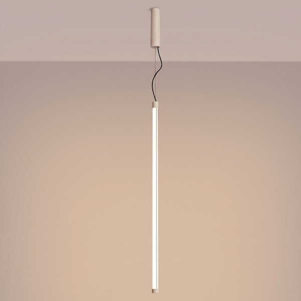 Bež kovinska LED viseča svetilka ø 6 cm TRANG – Thoro-image-1