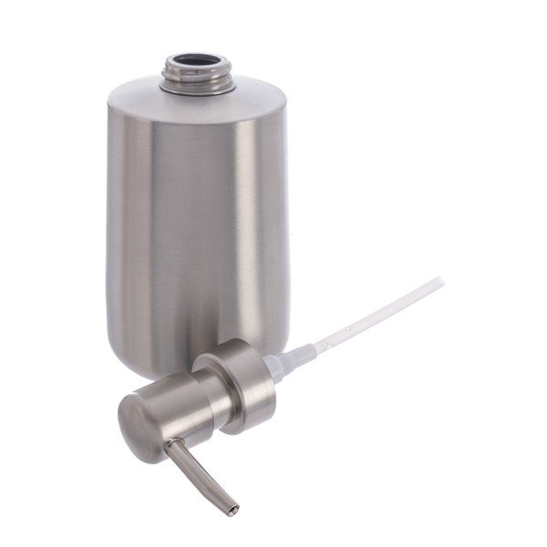 Dozirnik za milo iz nerjavečega jekla v mat srebrni barvi 450 ml – Orion-image-3