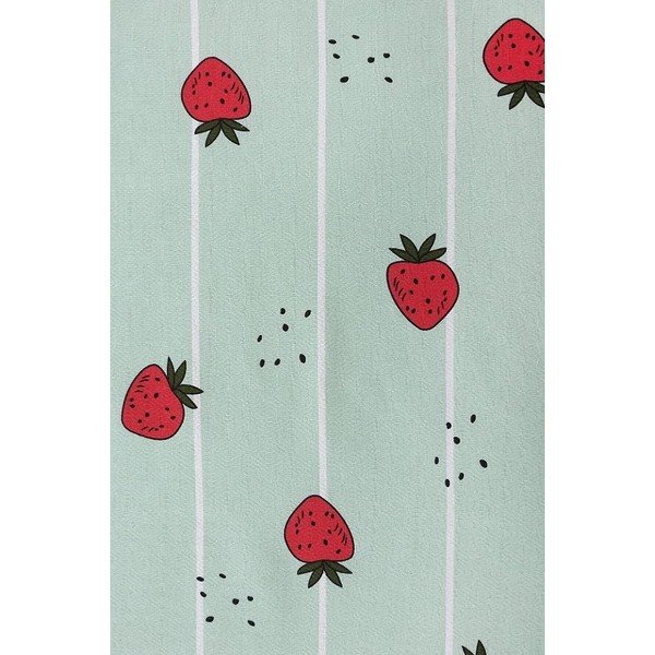Mentolno zeleno bombažno pregrinjalo 170x230 cm Strawberry – Mila Home-image-1
