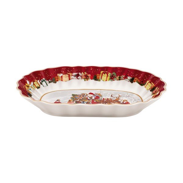 Servirni krožnik iz porcelana z božičnim motivom Villeroy&Boch, 30 x 19,8 cm-image-2