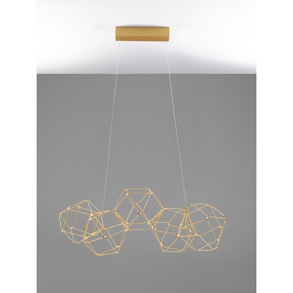 Aluminijasta LED viseča svetilka v zlati barvi Nebula – Nova Luce-image-4