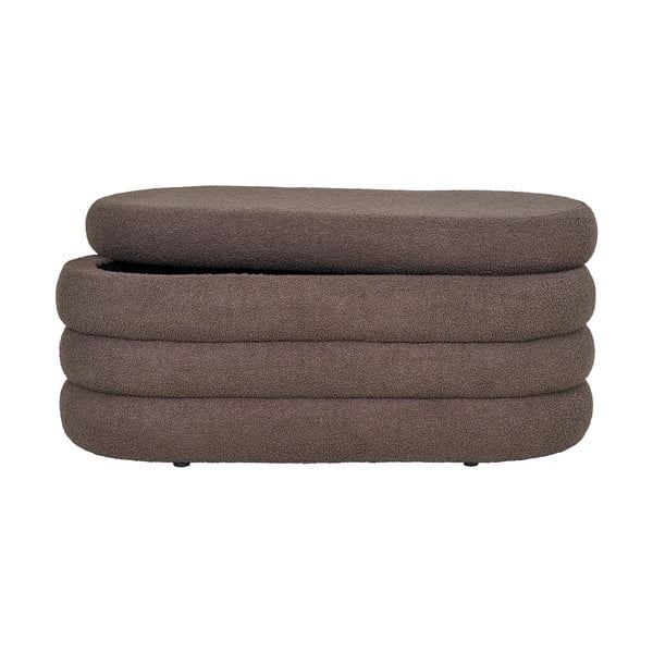 Rjava klop iz tkanine bouclé Dartford – House Nordic-image-2