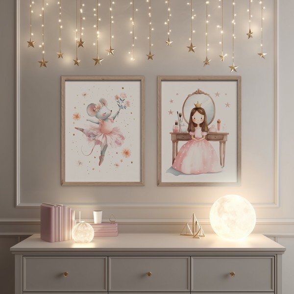 Otroška slika 30x40 cm Mouse Ballerina – Styler-image-2