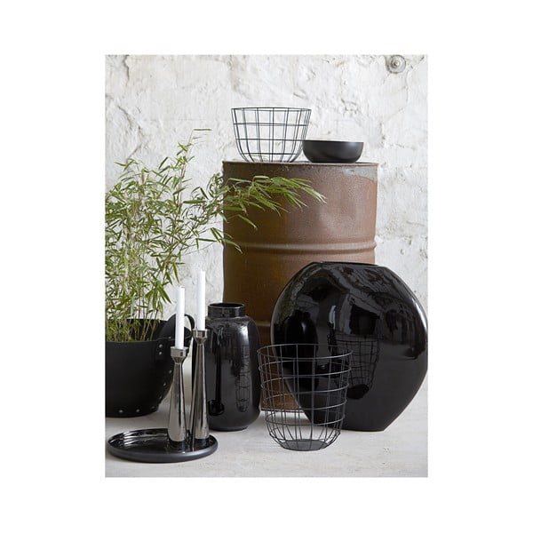 Kovinska košara Netz Black, 20 cm-image-1