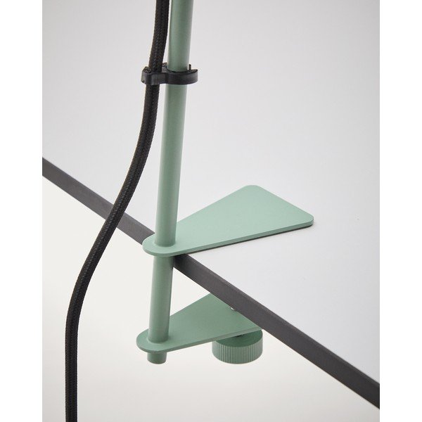Zelena kovinska namizna svetilka s sponko (višina 51 cm) Jula – Kave Home-image-4