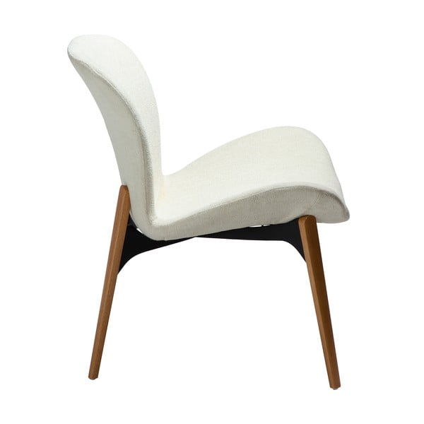 Kremno bel fotelj iz tkanine bouclé Paragon – DAN-FORM Denmark-image-2