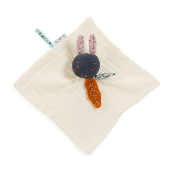Kremno bela igrača ninica Rabbit Lune – Moulin Roty-image-1