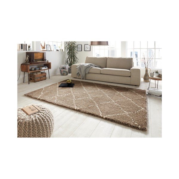 Rjava preproga Mint Rugs Allure Ronno Brown Creme, 200 x 290 cm-image-3