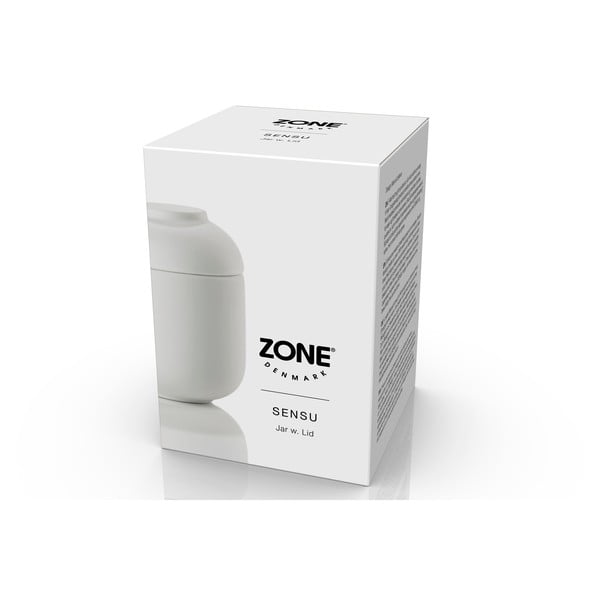 Bel lončen kopalniški organizator za vatke ali vatirane palčke Sensu – Zone-image-1