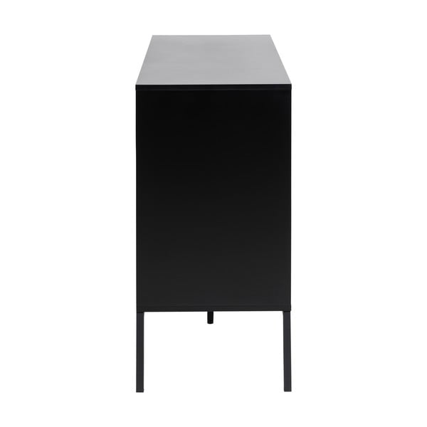 Črna nizka komoda iz hrastovega dekorja 120x82 cm Seaford - Actona-image-4