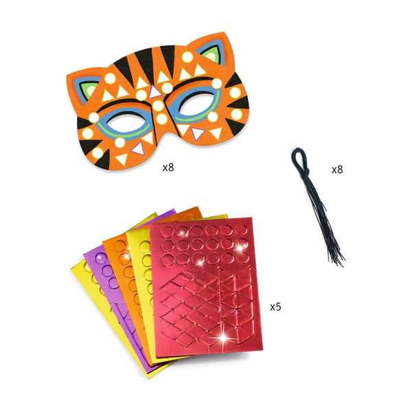 Komplet za izdelavo 8 živalskih mask Djeco Jungle-image-2