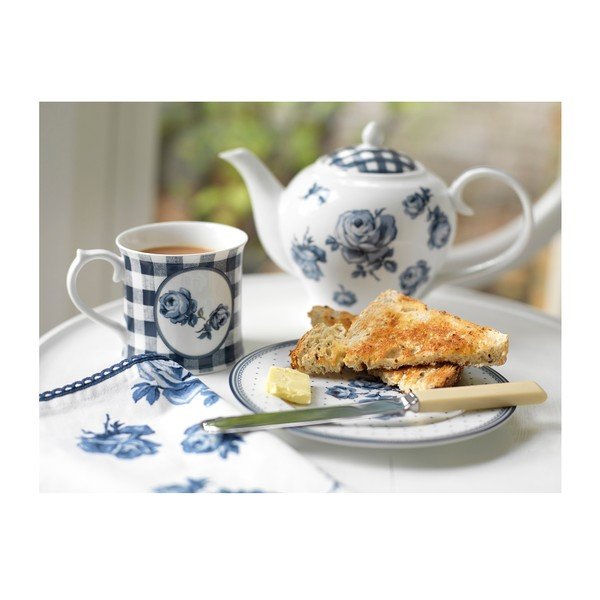 Porcelanski vrč s krožnikom Creative Tops Vintage Indigo, 200 ml-image-2