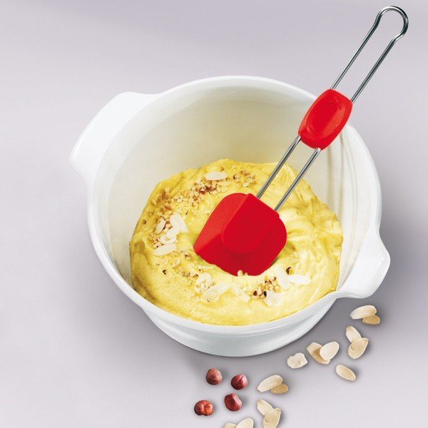 Rdeča silikonska lopatka Dr. Oetker Flexxibel Love-image-1