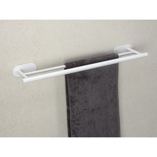 Belo držalo za brisače iz nerjavečega jekla z namestitvijo brez vrtanja Orea Duo – Wenko-image-1