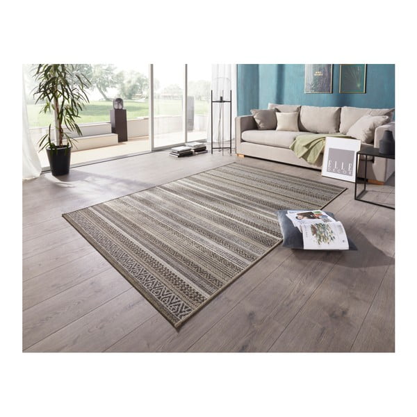 Rjava zunanja preproga Elle Decoration Bloom Torcy, 80 x 150 cm-image-1