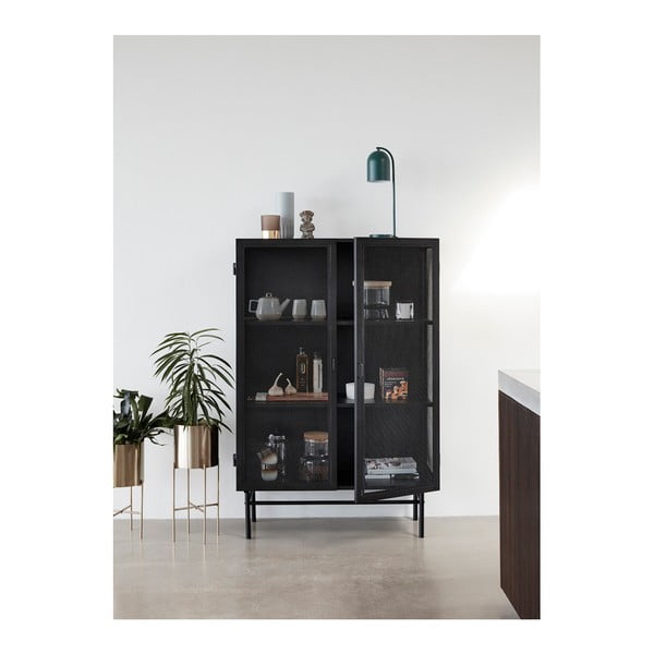 Komplet 2 cvetličnih loncev na podstavkih v medeni barvi Hübsch Gardo-image-3