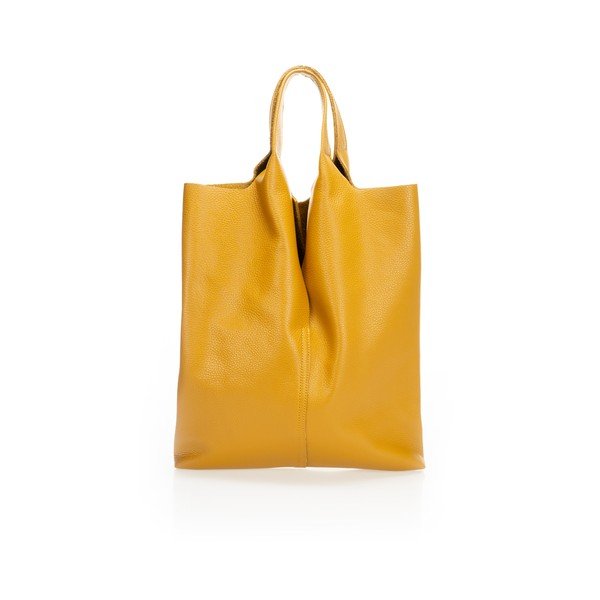 Rumena usnjena torbica Giulia Massari Silvia-image-1