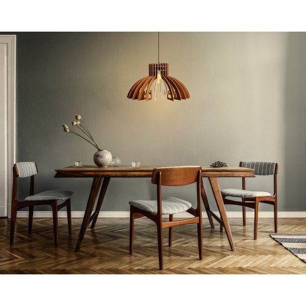 Viseča svetilka v naravni barvi ø 39 cm – Opviq lights-image-3