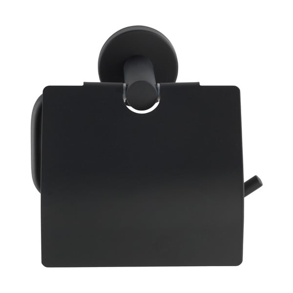 Mat črno stensko držalo za toaletni papir iz nerjavečega jekla Bosio – Wenko-image-2