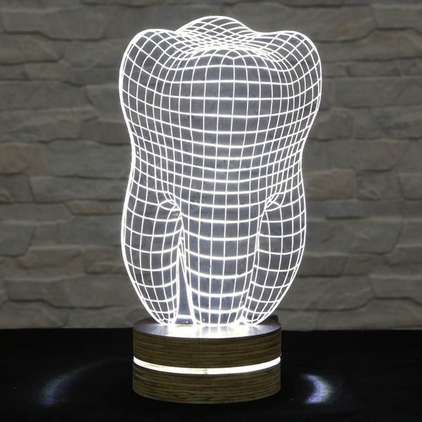 3D namizna svetilka Zob