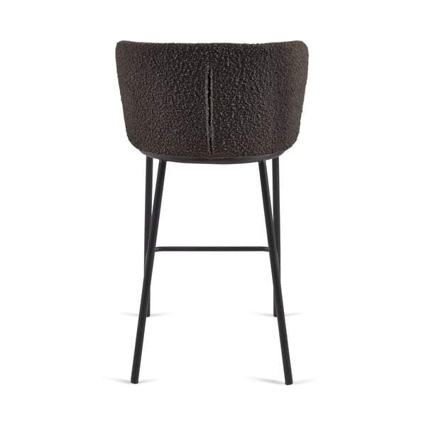 Črn barski stol (višina sedeža 65 cm) Ciselia – Kave Home-image-3