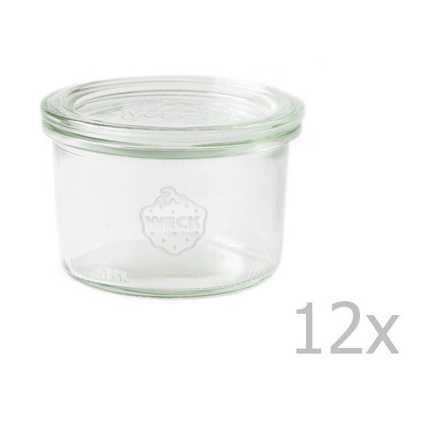 Komplet 12 kozarcev Weck Sturz, 200 ml