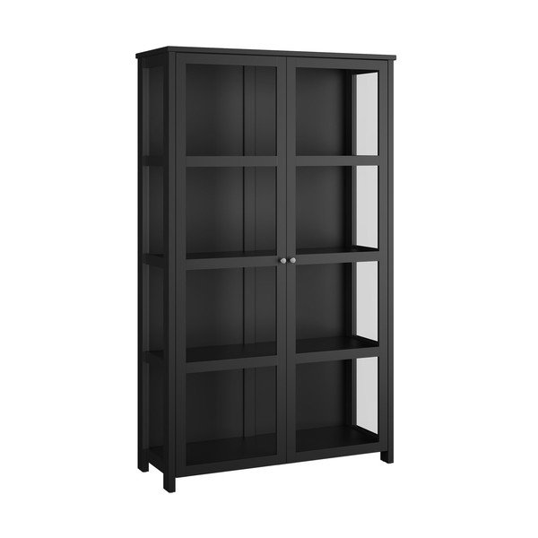 Črna vitrina 124x210 cm Excellent - Tvilum-image-2