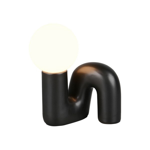 Črna keramična namizna svetilka (višina 21,5 cm) Quinn – Reality-image-2