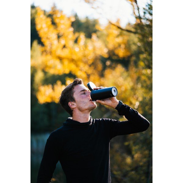 Črna potovalna termo skodelica Vialli Design Fuori, 400 ml-image-2