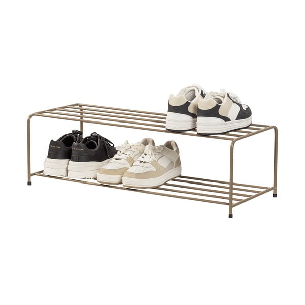 Svetlo rjava kovinska omarica za čevlje Josse – WOOOD-image-3