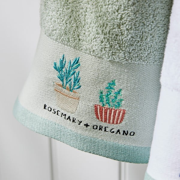 Bombažne kuhinjske krpe v kompletu 4 ks 40x60 cm Kitchen Mixed Herbs – Catherine Lansfield-image-3